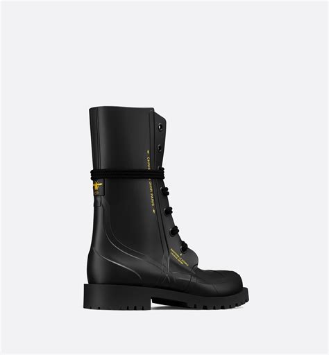 Diorcamp Ankle Boot Black Rubber and Neoprene .